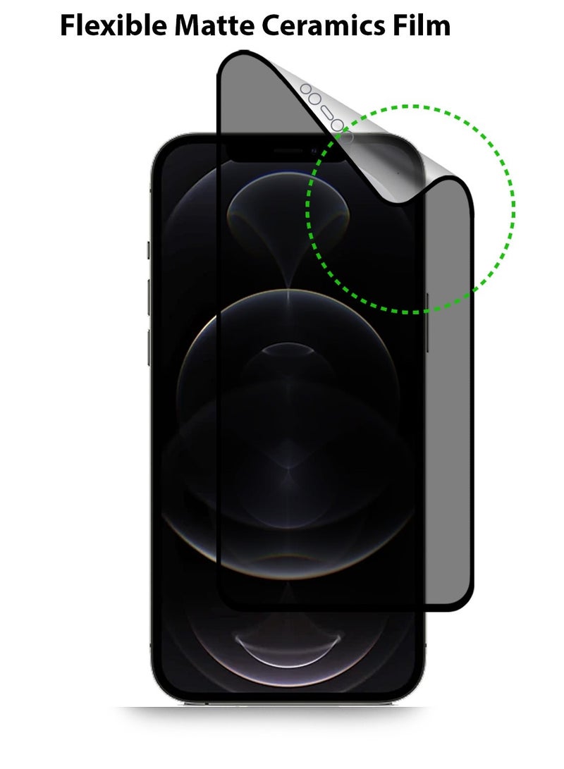 Techie Apple iPhone 12 Pro Max Matte Ceramic Privacy Screen Protector Film - Image 4