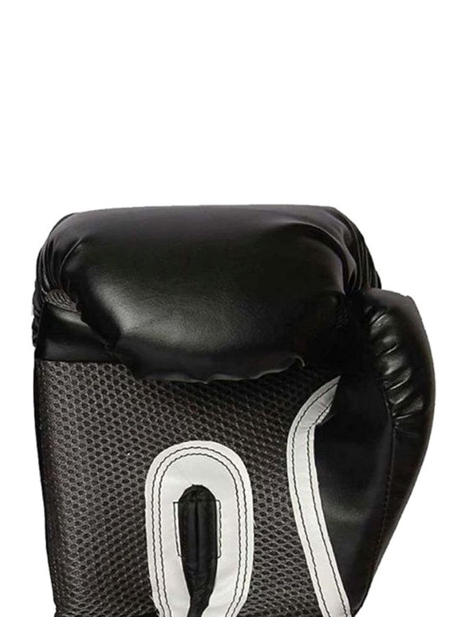 EVERLAST Pair Of Full Finger Professional Boxing Gloves Black/White 550grams - Image 2