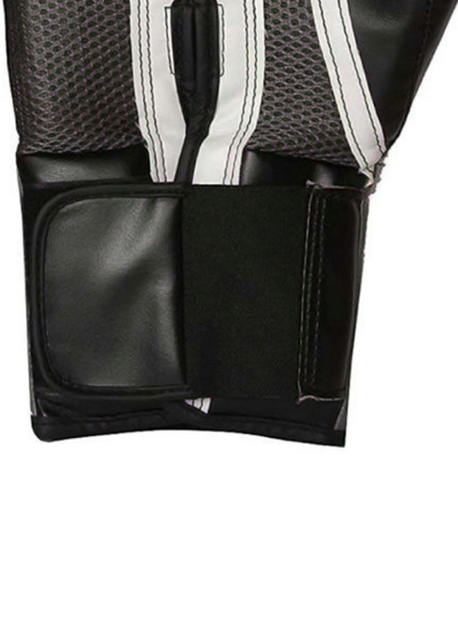 EVERLAST Pair Of Full Finger Professional Boxing Gloves Black/White 550grams - Image 4