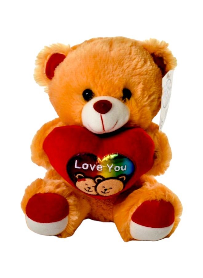 Toy Box Non-Toxic Stuffed And Plush Soft Teddy Bear Multicolor(30x18x16cm) 