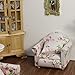 Cutemini Dollhouse Couch with Pillow 1 12 Scale Miniature Sofa Arm Chair Living Room Furniture Wooden Fabric Frame Single Reading Chair Artificial House Room Scene Decoration Pink - Image 4