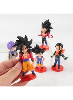 Trunkin Trunkin Dbz Set Of 6 Action Figures B Super Saiyan Action Figures 6.5-9Cm Trunks Pan Son Goku Vegeta Polyvinyl Chloride Weeb Manga Collectible Model Toy,Multicolor  - Image 2