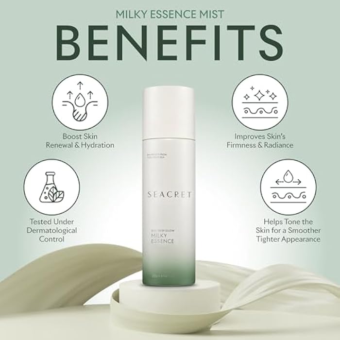 SEACRET Minerals Bio Skin Glow Milky Essence, Third-Generation Toner for Face, 4 Fl Oz / 120 ml - Image 3