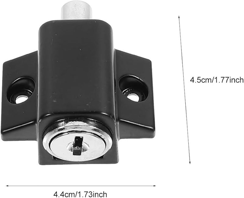 Zinc Alloy Sliding Window Lock With Key Anti Theft Safety Stopper Matte Finish - Image 3