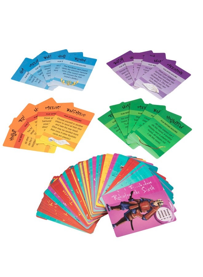 Outset Media Sixteen Samurai - an Epic Battle Between Rival Clans - Fast Action Card Game - 2 to 4 Players - Fun Family Game for Kids & Adults, Ages 8 an up by Outset - Image 5