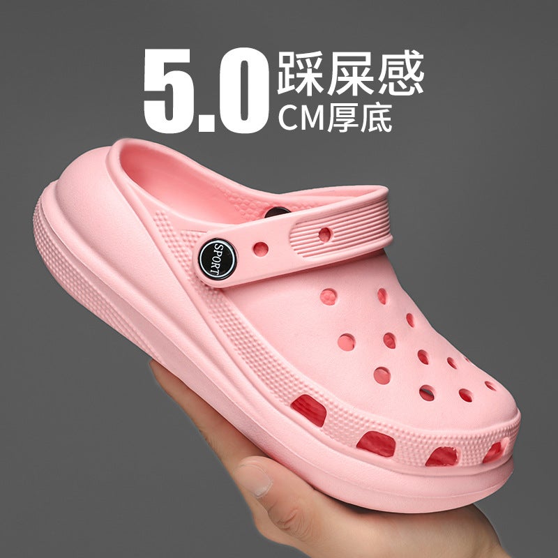 Children'S Cave Shoes Boys' Slippers Girls' Summer Non-Slip Slippers Sandals For Large Children With Baotou Parent-Child Boys Beach Shoes - Image 2
