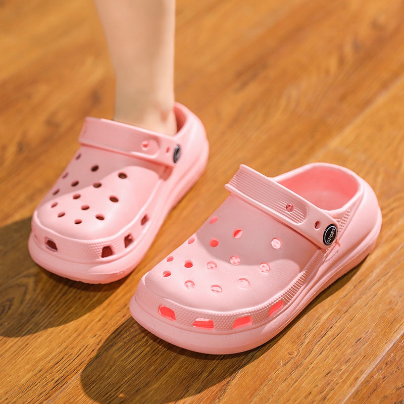 Children'S Cave Shoes Boys' Slippers Girls' Summer Non-Slip Slippers Sandals For Large Children With Baotou Parent-Child Boys Beach Shoes - Image 1