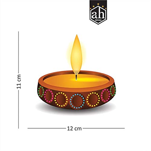 AH Decals Amazing Diya 3D Wall Switch Board Stickers for Living Bed Kids Room | (Set of 5) - Image 2