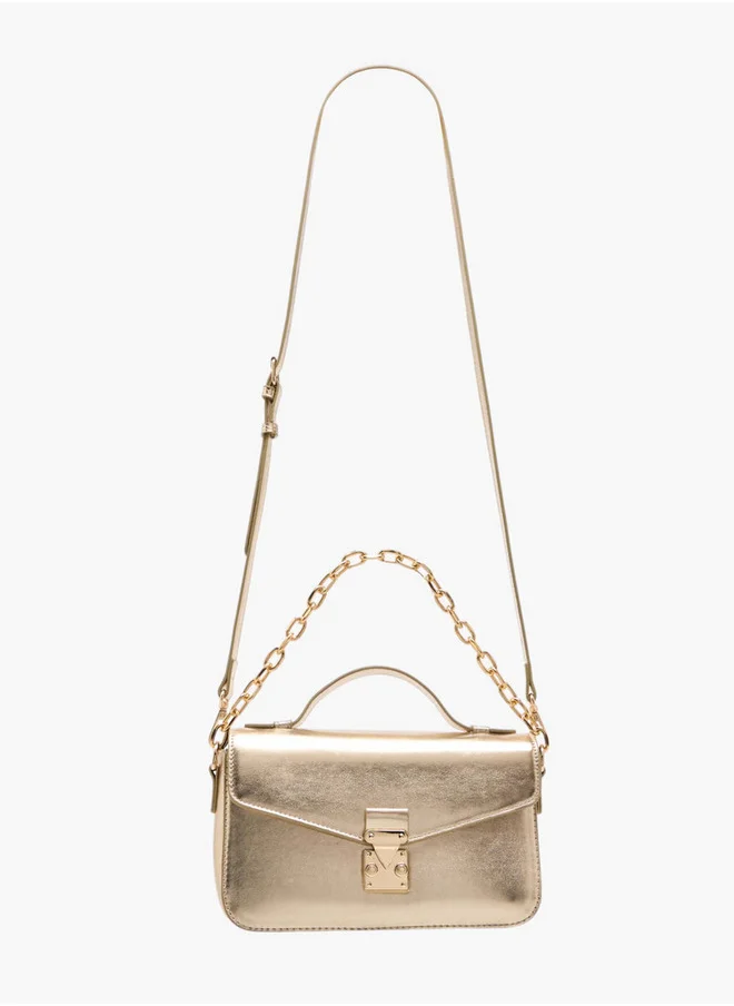 فلورا بيلا من شو إكسبرس Women's Monogram Print Crossbody Bag with Adjustable Strap and Twist Lock