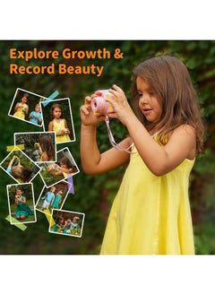 Ourlife Kids Camera For Age 3-12, 1080P Hd Digital Video Toddler Camera With Mp3 Music Player, Christmas Birthday Gifts For Girls/Boys Age 3 4 5 6 7 8 With 8Gb Sd Card-Pink  - Image 3