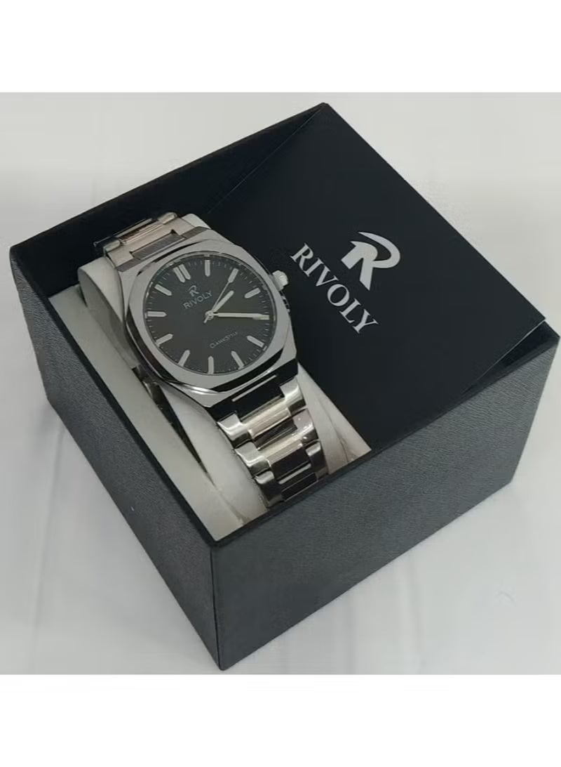 ريفولي ساعة ريفولي الرجالية، أناقة وجودة عالية، إصدار جديد، ستانلس ستيل