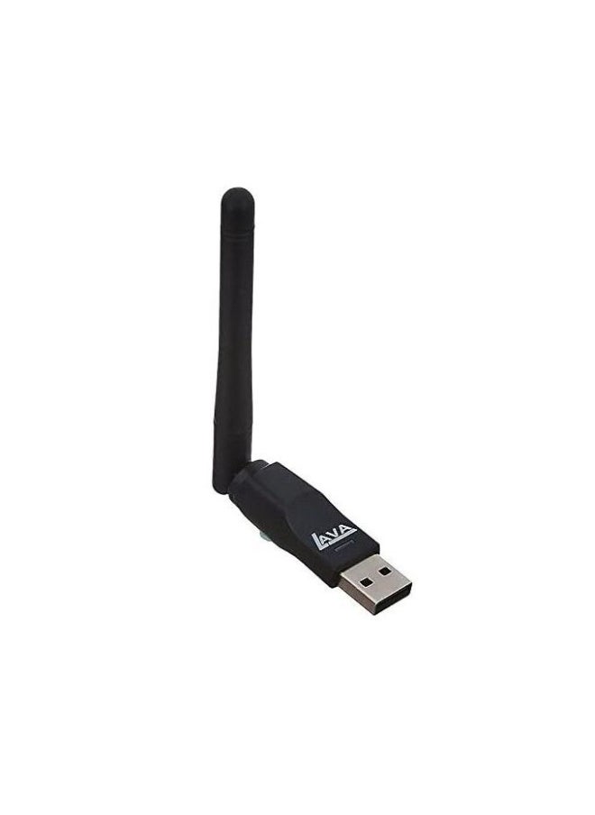 Lava LAVA WiFi Adapter – USB Speed up to 300Mbps, 802.11 Standard, Compatible with PCs and All Satellite Receivers Supporting MTK7601 Chipset  - Image 2