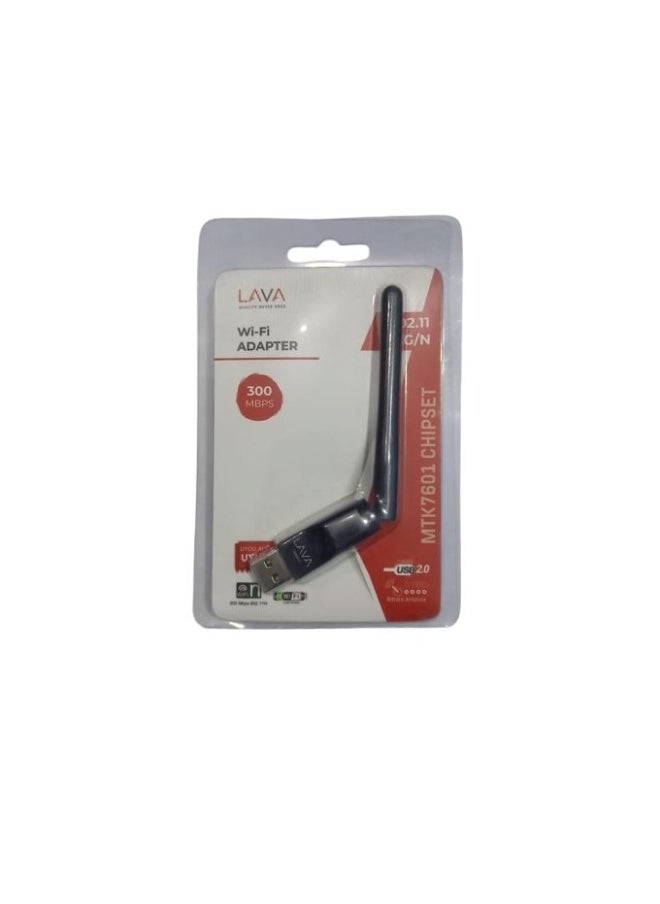Lava LAVA WiFi Adapter – USB Speed up to 300Mbps, 802.11 Standard, Compatible with PCs and All Satellite Receivers Supporting MTK7601 Chipset  - Image 3