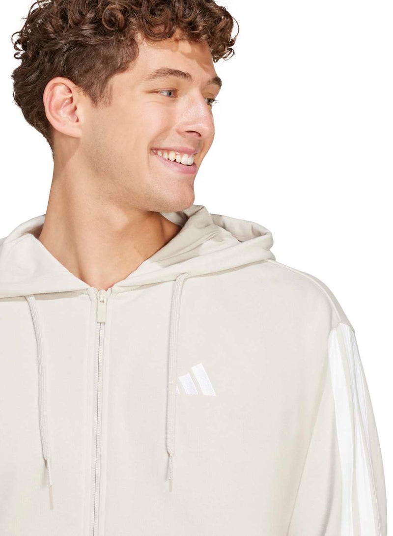 Adidas Essentials Three Stripes French Terry Fullzip Hoodie - Image 5