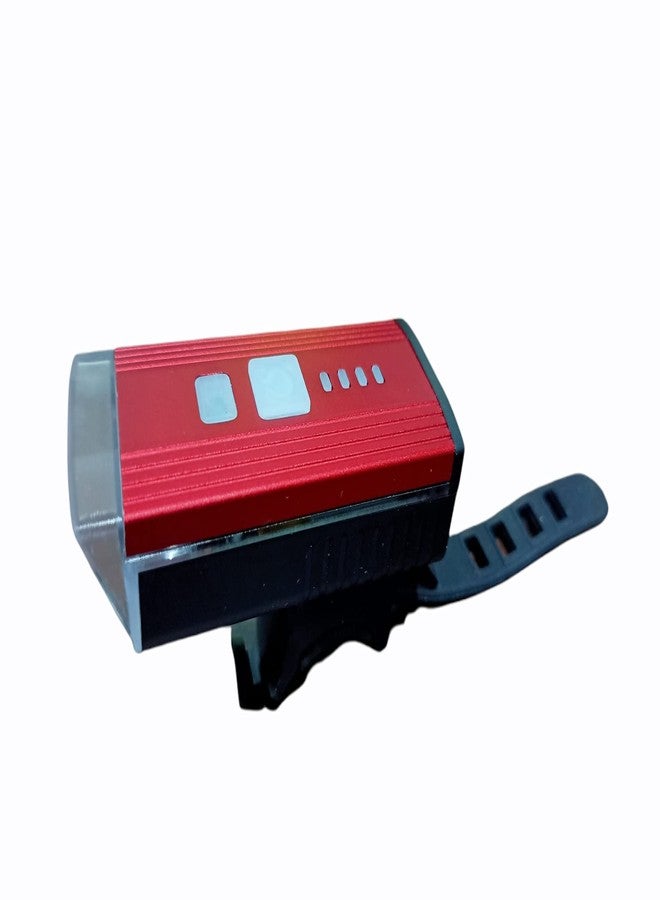 FASTPED®USB Rechargeable Light with Side red Light and Automatic on in a Dark Mode (RED) - Image 1