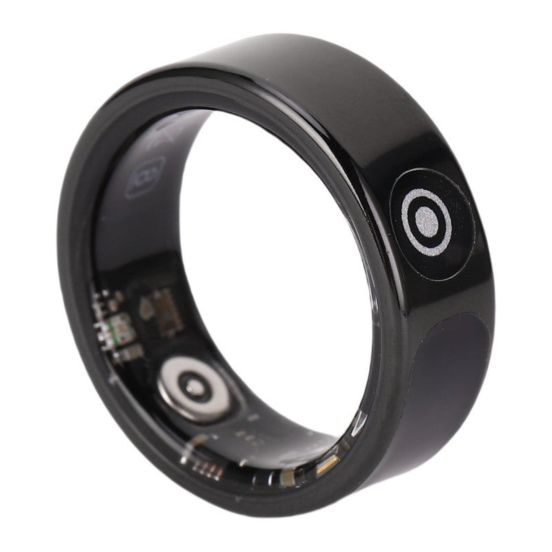 Smart Ring: 13 ID 22.2mm Black Stainless Steel - IP68 Waterproof Touch Screen Smart Ring for Fitness Sports Health Monitoring Sleep Tracking - Image 2