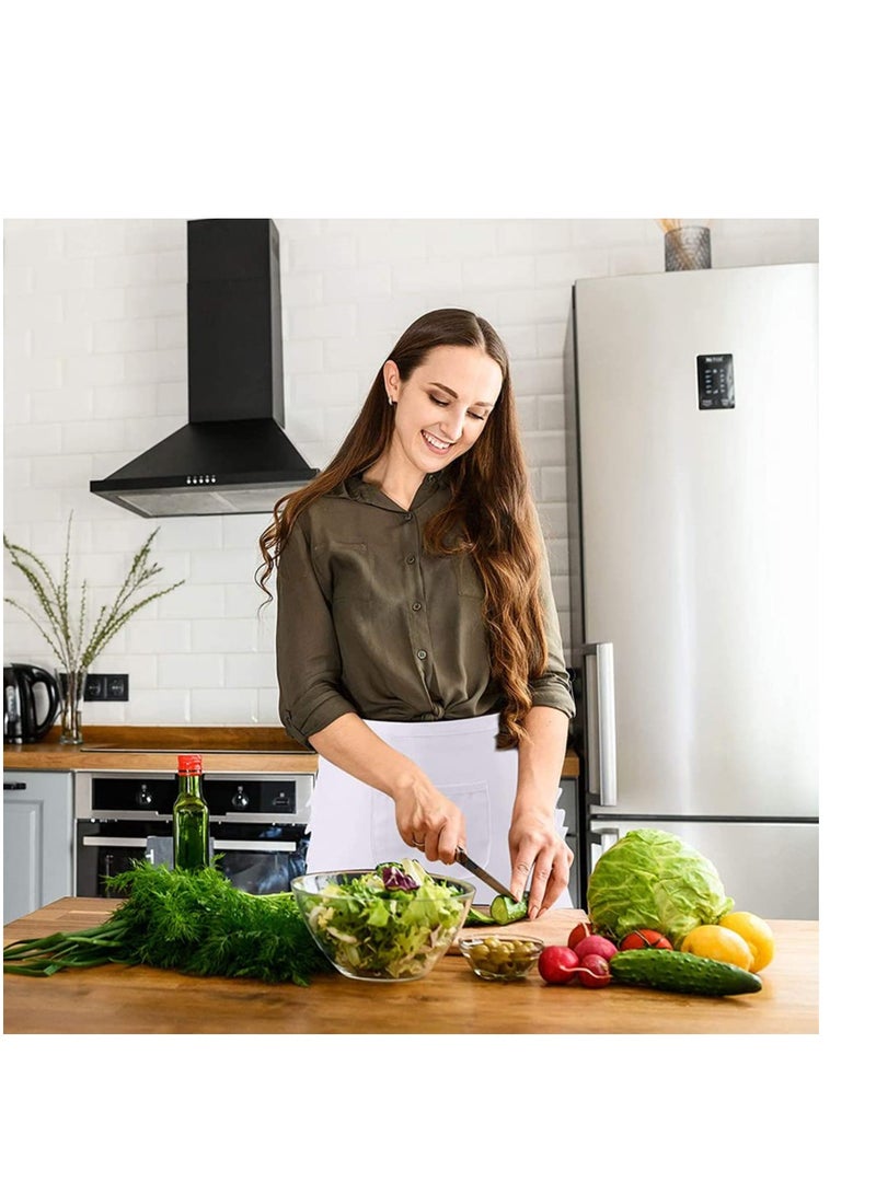 Zikra White Waist Apron Half Apron Kitchen Half Waist Apron Ruffle Chef Work Bib Maid Apron Dress Bistro Server Aprons for Waitress Cosplay Costume - Image 2