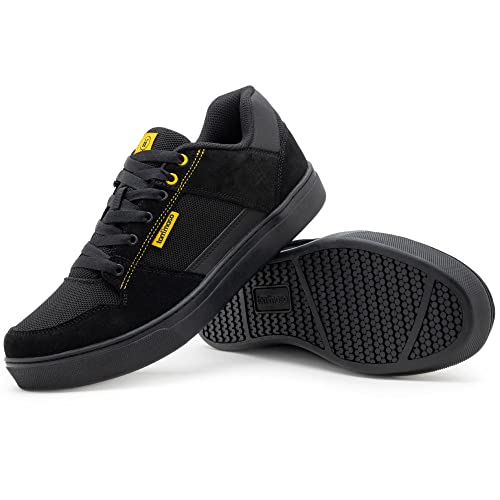 Tommaso Comodo MTB Shoes for Mens Mountain Bikes with Flat Pedals, Cycling Shoes for Gravel, Trek & Road Bikes— Mens Bicycle Footware for Road & Mountain Biking—Black—Size 8US—41EU - Image 1