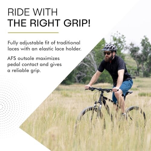 Tommaso Comodo MTB Shoes for Mens Mountain Bikes with Flat Pedals, Cycling Shoes for Gravel, Trek & Road Bikes— Mens Bicycle Footware for Road & Mountain Biking—Black—Size 8US—41EU - Image 4