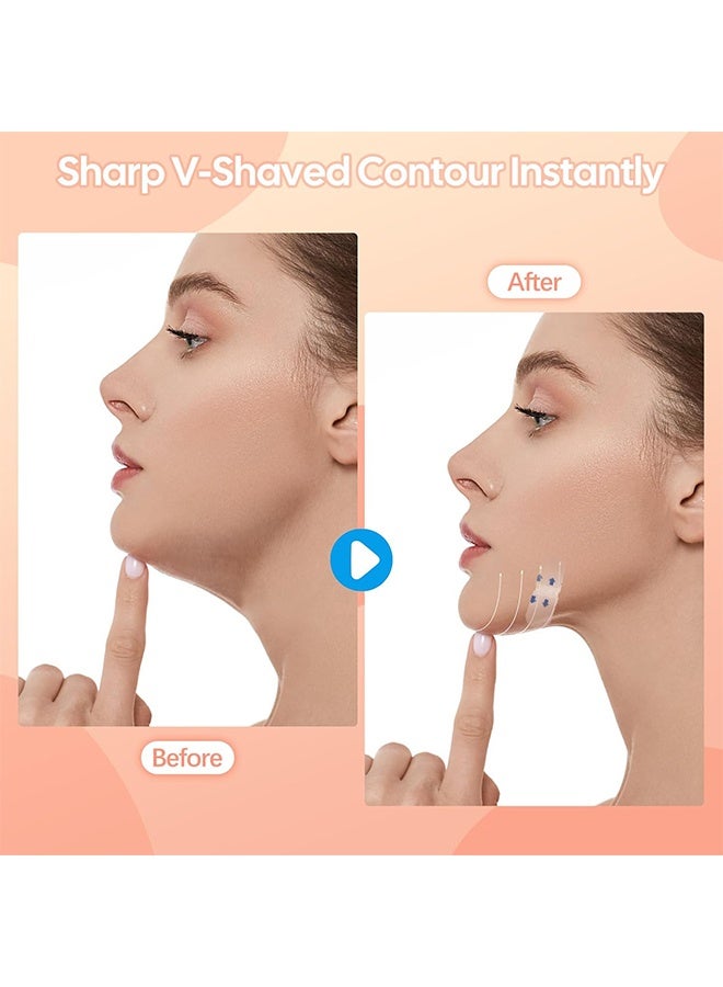 EELHOE 60PCS Face Lift Tape, Face Neck Tape Lifting Invisible, High Elasticity Wrinkle Patches, Invisible Face Tapes For Lifting Eyes Double Chin Jowls, Wrinkle, Lifting Saggy Skin, Waterproof, Face Stickers Neck Eye Double Chin Lift V Shape - Image 2