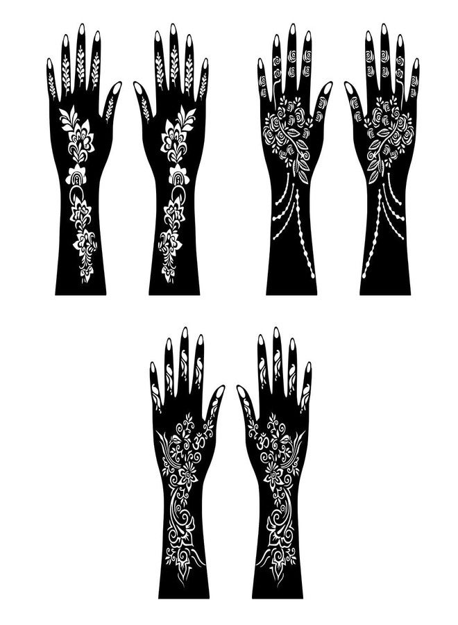 VANVATI Party Friendly Combo Mehndi Stencil Sticker For Teenagers Ladies Beautiful Mehndi Design for Finger And Hand - Image 3