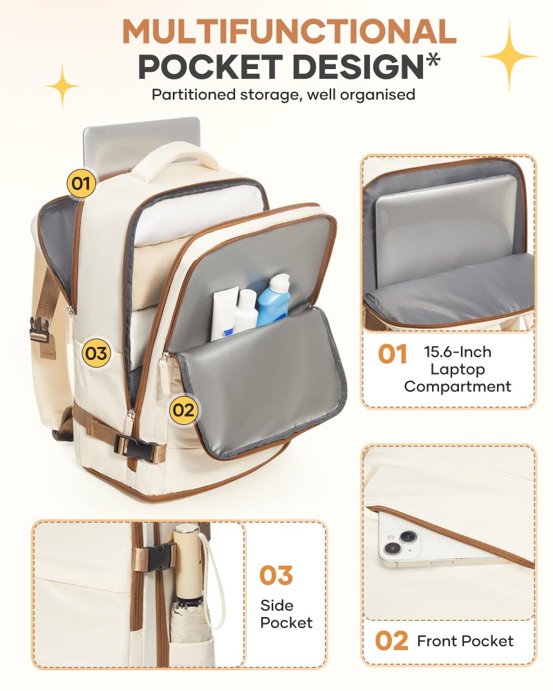 coofay Travel Backpack Carry on Flight Approved Mochila De Viaje Personal Item Travel Bag Backpacks for Travel Backpacks for Men Women Carry on Backpack for Airplanes 18x14x8 Inches Travel Bag - Image 5