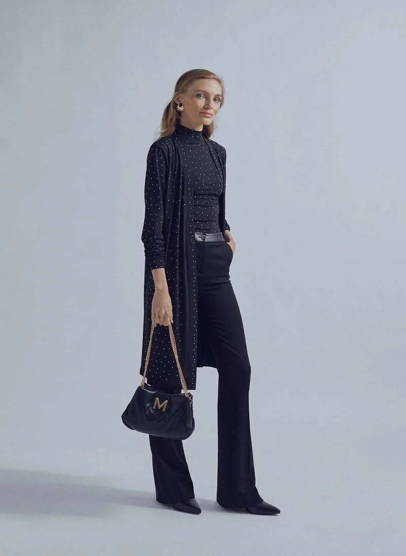 Lola Casademunt Knit cardigan with rhinestone detail