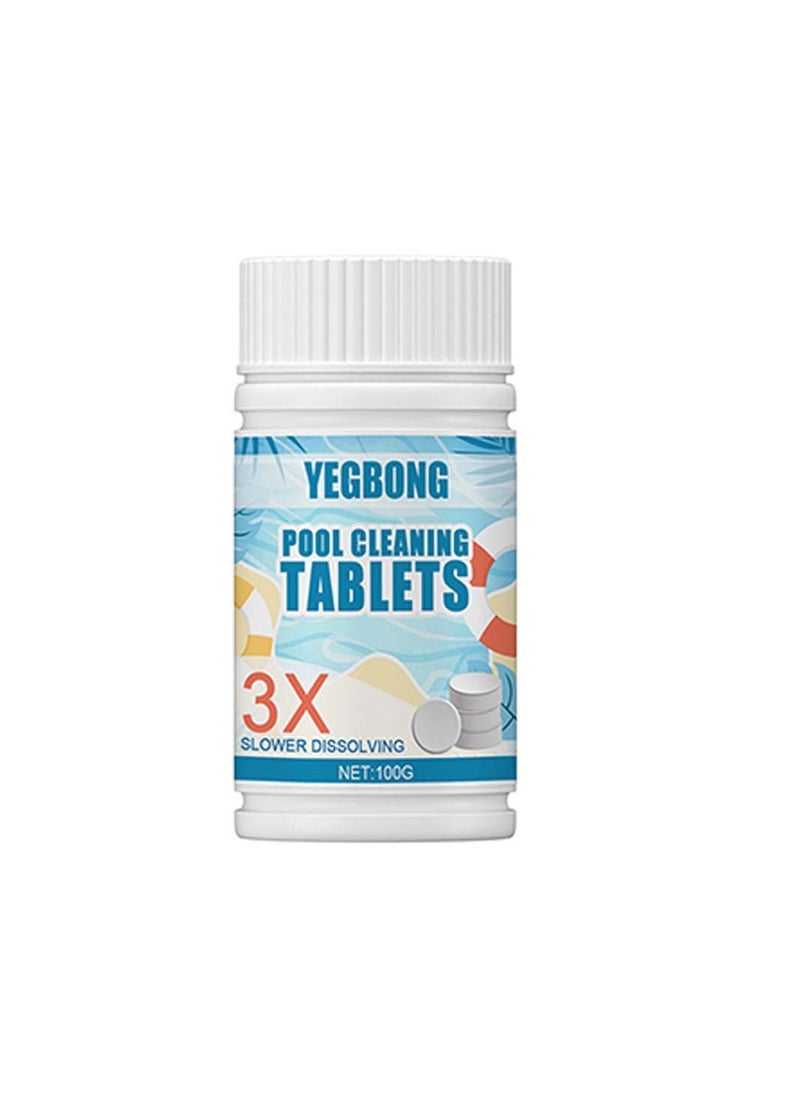 YEGBONG Crystal Clear Pool Cleaning Tablets White  - Image 1
