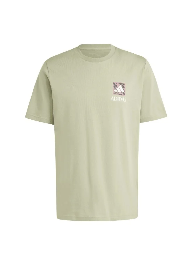 اديداس اوريجينالز adidas M Wellness Ss T Green Training T-Shirts XS