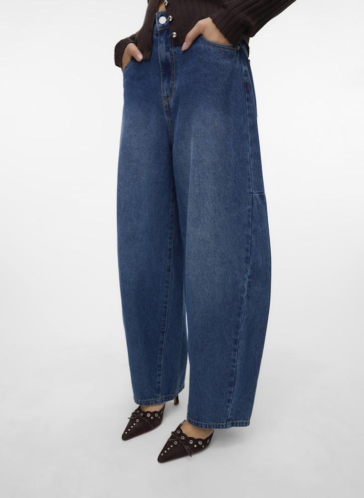 VERO MODA Vmkaitlin High Waist Baggy Jeans - Image 3