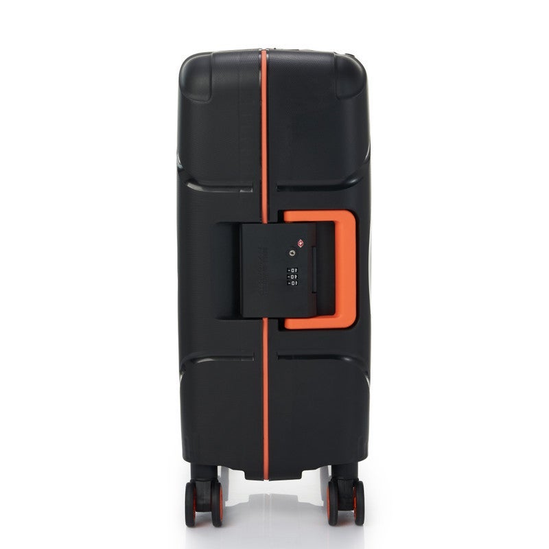 AMERICAN TOURISTER Circurity Suitcase, Cabin Size 55 cm / 20 inch, 4 Spinner Wheels, Hard Top, Polypropylene, Black|Scratch & Impact Resistant Material|Lightweight|XtraSecu™ 3 Point Locking System|TSA Lock - 3 Years International Warranty - Image 3