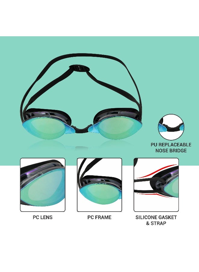 Nivia Pro Speed Swimming Goggles For Men & Women With Adjustable Strap Goggles For Swimming, Swimming Goggles For Women, Swimming Goggles For Adults (Multicolor) - Image 2