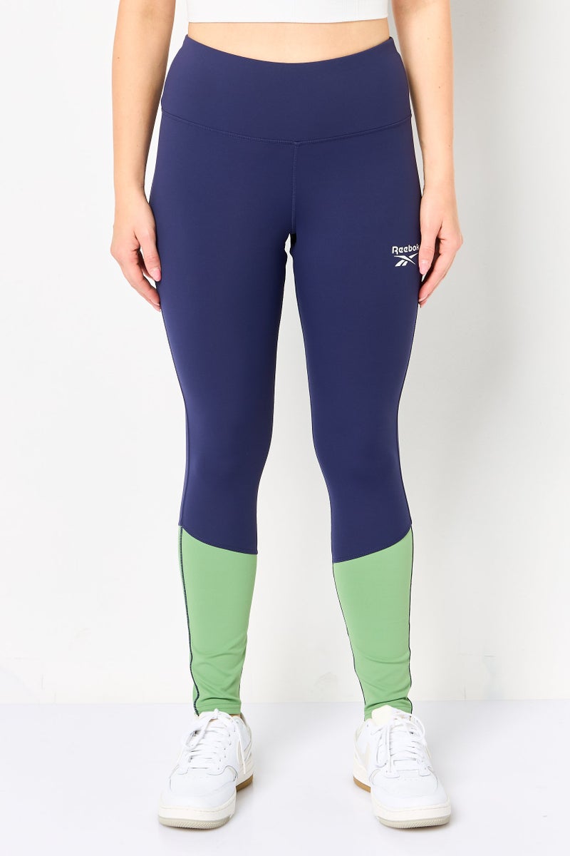 Reebok Women Sportswear Fit Training Vector Leggings, Navy - Image 1