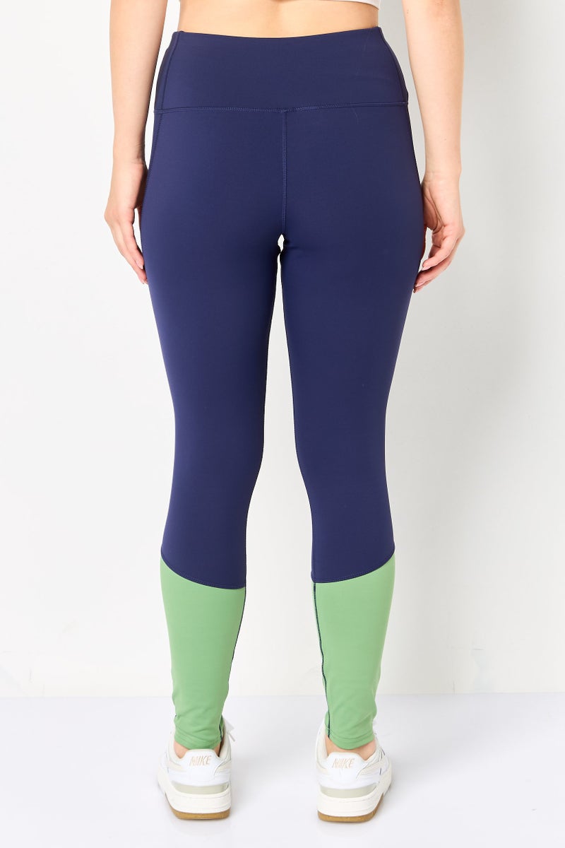 Reebok Women Sportswear Fit Training Vector Leggings, Navy - Image 3