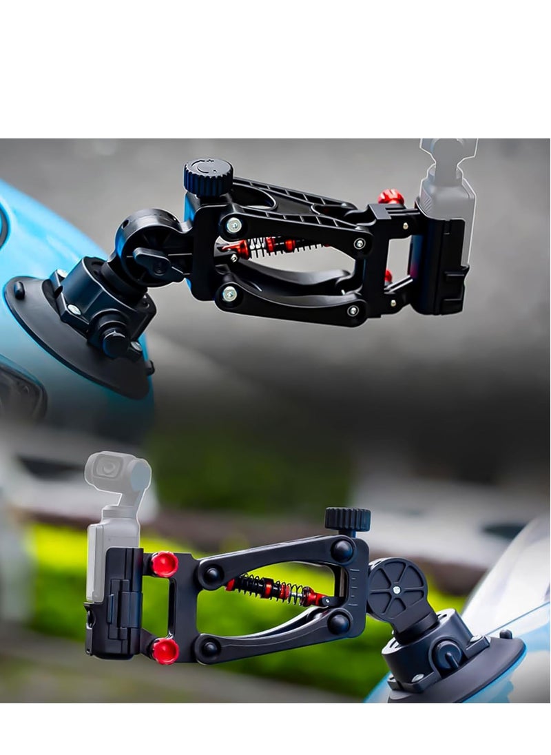 SYOSI Suction Cup Car Mount for DJI Osmo Pocket 3 Stabilizer Car Mount Stabilizer Z-Axis Shock Absorber Compatible with for DJI Osmo Pocket Camera Accessories Car Mount (Black)  - Image 4
