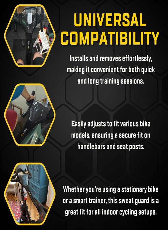 Saris Bike Frame Sweat Guard with Phone Pouch for Indoor Cycling - Protects from Sweat Corrosion - Compatible with Most Bikes - Easy to Install - Image 5