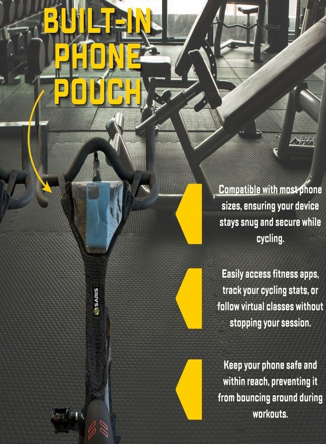 Saris Bike Frame Sweat Guard with Phone Pouch for Indoor Cycling - Protects from Sweat Corrosion - Compatible with Most Bikes - Easy to Install - Image 4