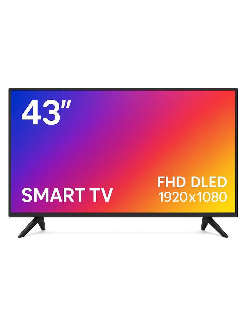 سرين شاشة تلفزيون سرين ٤٣ بوصة FHD سمارت DLED بنظام Android 14 مع WiFi وHDMI وUSB - Image 3