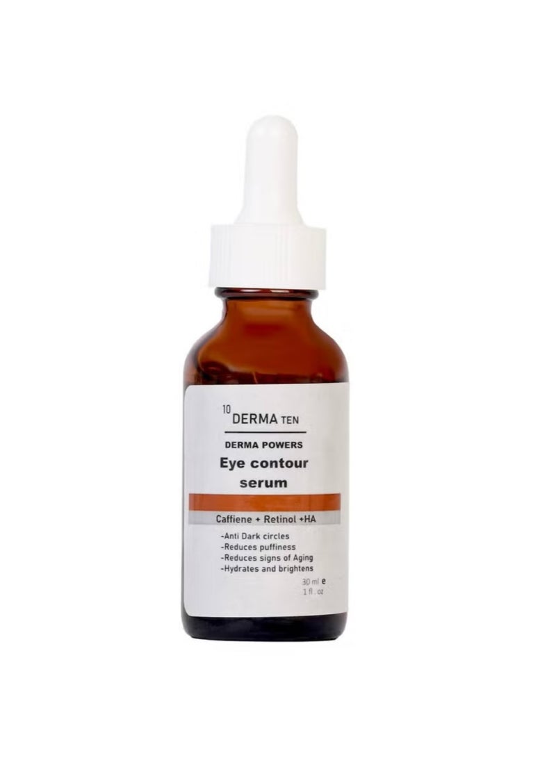Derma Ten Glycolic Acid 10% Serum Reviving Power + Caffeine Derma Ten Eye Contour Serum
