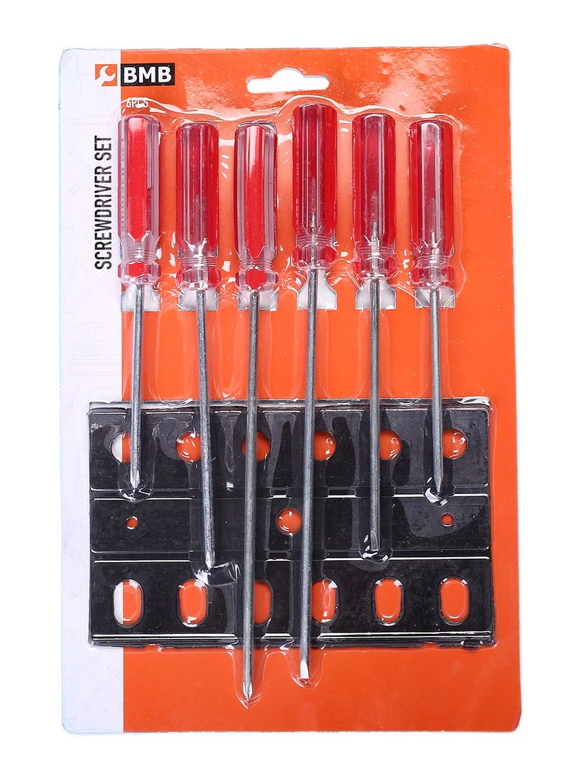 BMB tools - 6-Piece Screwdriver Set - Red - Image 1