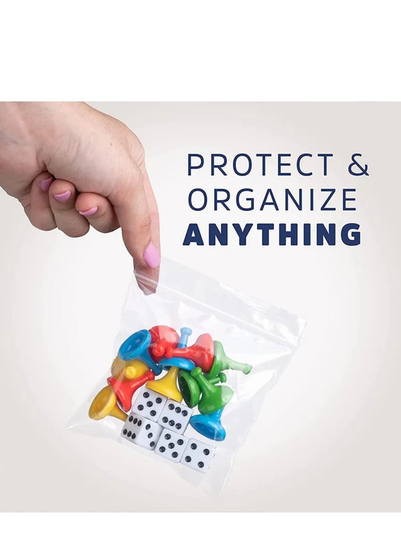 Reusable Plastic Food Storage Bags, Easily store food and all belongings, Transparent, Zipper Closure, Waterproof, Smell Proof, Portable, Durable, Single Material Construction with Built-in Zipper, Different Sizes And Numbers Of Pices