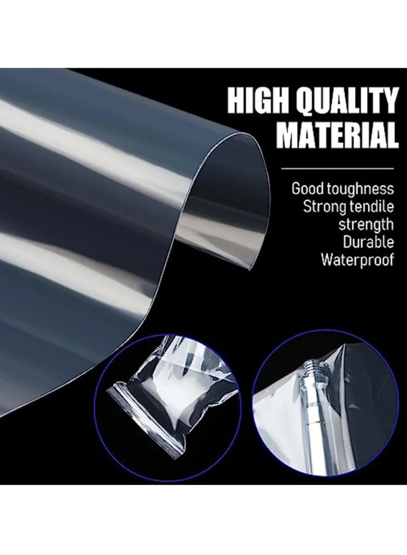 Reusable Plastic Food Storage Bags, Easily store food and all belongings, Transparent, Zipper Closure, Waterproof, Smell Proof, Portable, Durable, Single Material Construction with Built-in Zipper, Different Sizes And Numbers Of Pices