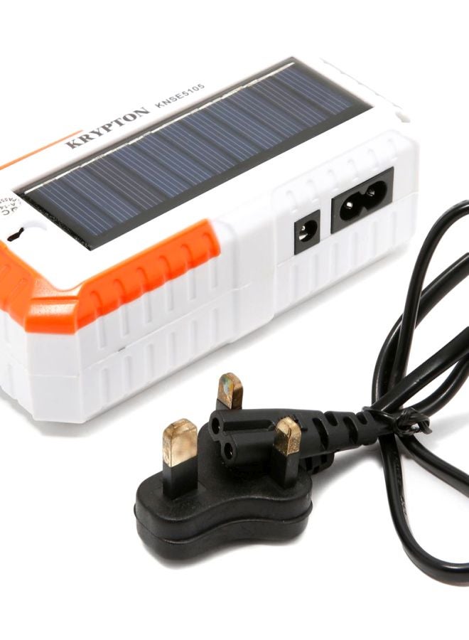 KRYPTON Solar Panel Led Emergency Light White/Orange - Image 4