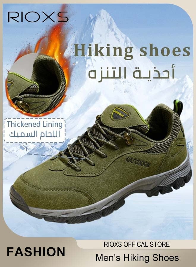 RIOXS Men's Casual Hiking Shoes, Outdoor Travel Sports Shoes, Breathable Trekking Fitness Sneakers, Lightweight Walking Jogging Shoes, Non-Slip Camping Climbing Shoe For Men, Waterproof Trainers, Mens Athlesiure Trainers  - Image 4