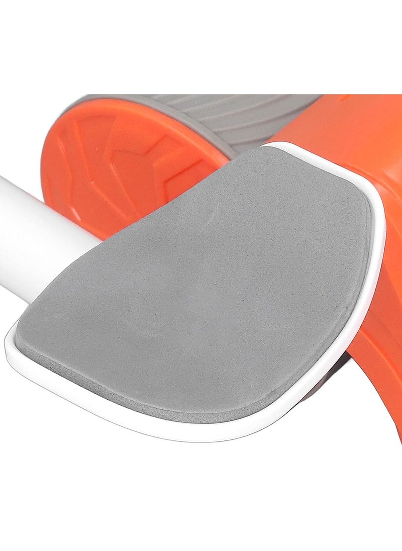 Gonice - Automatic Rebound Abdominal Wheel, Slip Resistant Low Noise Elbow Support Core Exercise Roller Intelligent Display for Men Women for Domestic (Orange) - Image 1