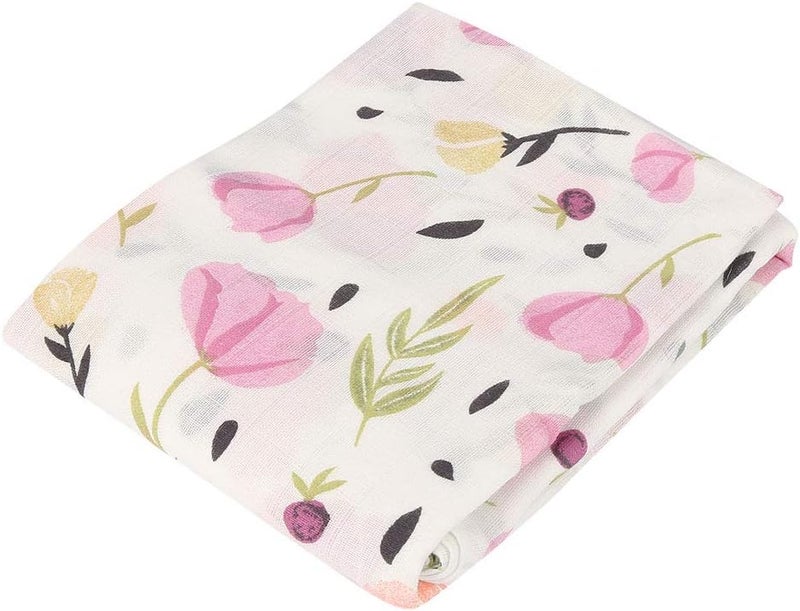 klarako Baby Cotton Blanket, Breathable Newborn Swaddle Muslin Blanket Baby Infant Soft Bath Towel Wrap Cloth 120 * 120cm(#4) - Image 1
