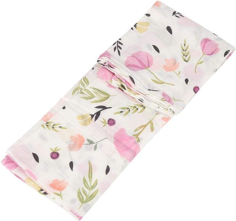 klarako Baby Cotton Blanket, Breathable Newborn Swaddle Muslin Blanket Baby Infant Soft Bath Towel Wrap Cloth 120 * 120cm(#4) - Image 5