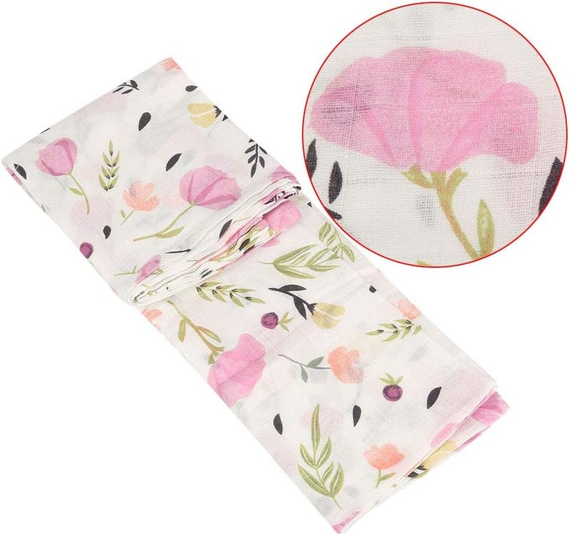 klarako Baby Cotton Blanket, Breathable Newborn Swaddle Muslin Blanket Baby Infant Soft Bath Towel Wrap Cloth 120 * 120cm(#4) - Image 4