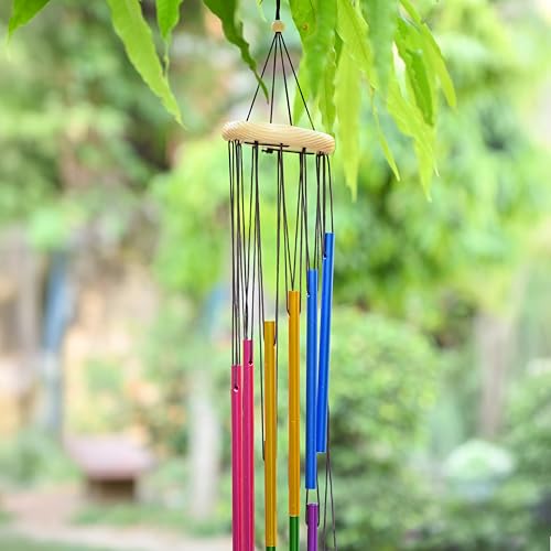 Hindcraft Wind Chimes for Home Décor – Positive Energy Decoration for Living Room, Bedroom, and Balcony | Housewarming Gifts, Stylish Showpieces, and Gift Items for Women, Multicolor 12-Pipe - Image 4