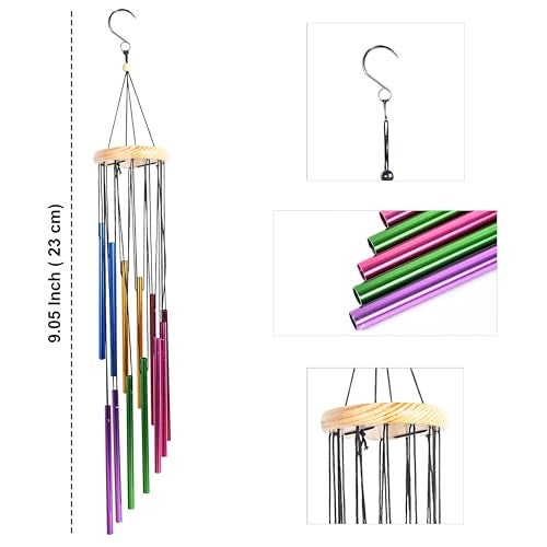 Hindcraft Wind Chimes for Home Décor – Positive Energy Decoration for Living Room, Bedroom, and Balcony | Housewarming Gifts, Stylish Showpieces, and Gift Items for Women, Multicolor 12-Pipe - Image 2